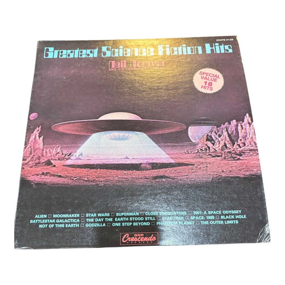 Neil Norman Greatest Science Fiction Hits Vinyl Record 18 Tracks Crescendo 2128‎
